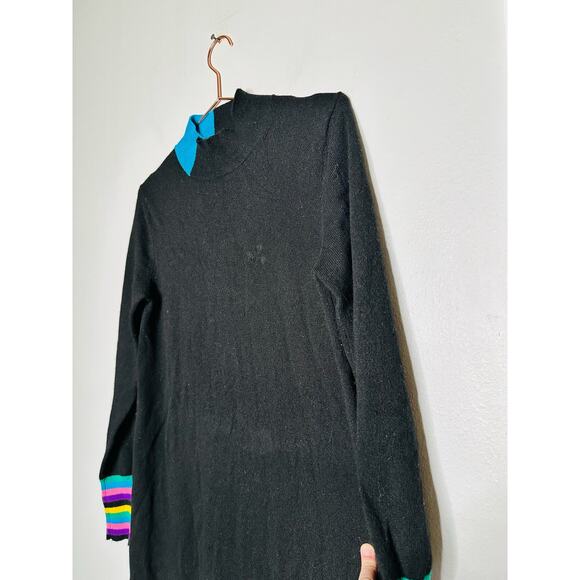 CHINTI & PARKER Bloomsbury Black Wool Cashmere Sweater Dress Size Small - Picture 10 of 15